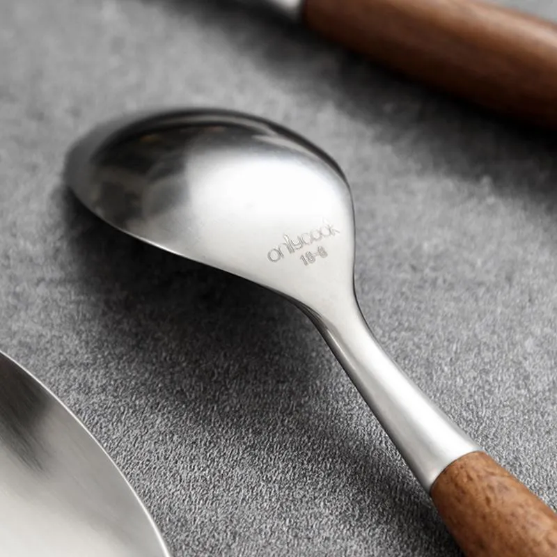 4 Piece Wooden Cutlery Set
