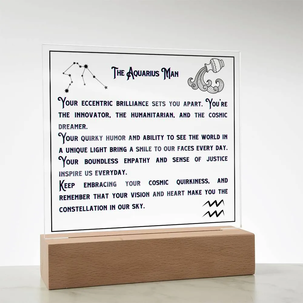 Aquarius Zodiac Gifts | Birthday Zodiac presents based on Astrology | Aquarius Men Horoscope Personality Traits
