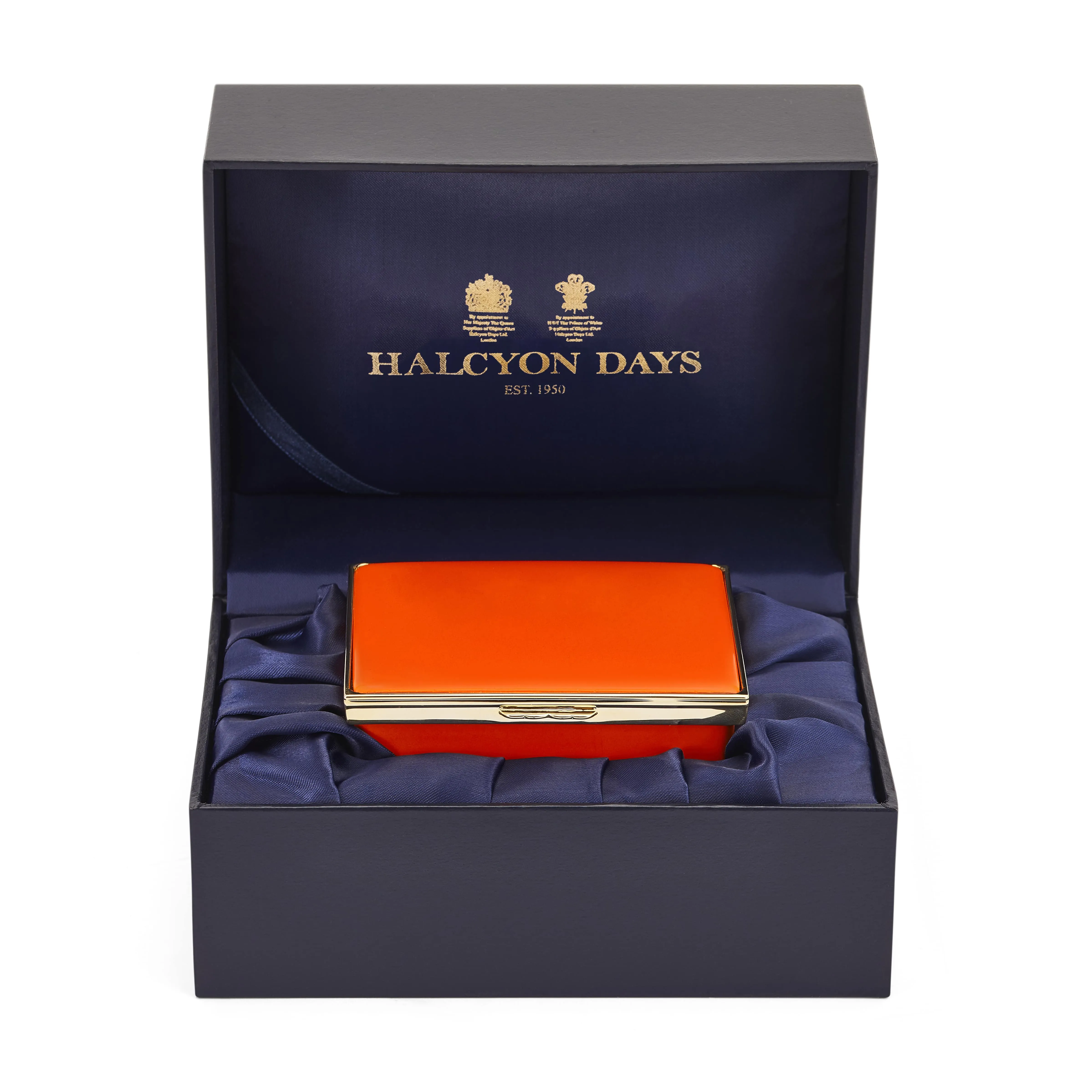 Blank Canvas Large Orange Enamel Box