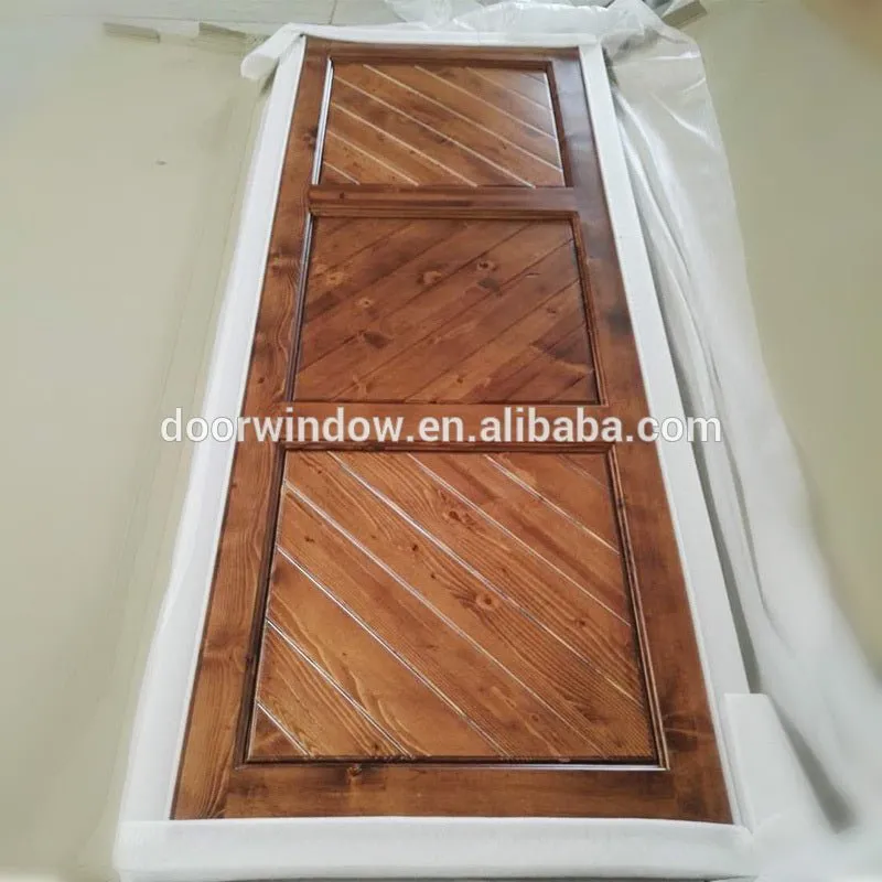 Canadian Knotty Pine Wood wooden door frame decoration Sliding Barn Door Indoor cheap swinging doors by Doorwin