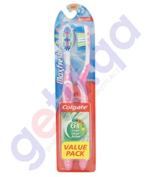 COLGATE MAX FRESH TOOTHBRUSH SCENTED SOFT BIG 1 FREE