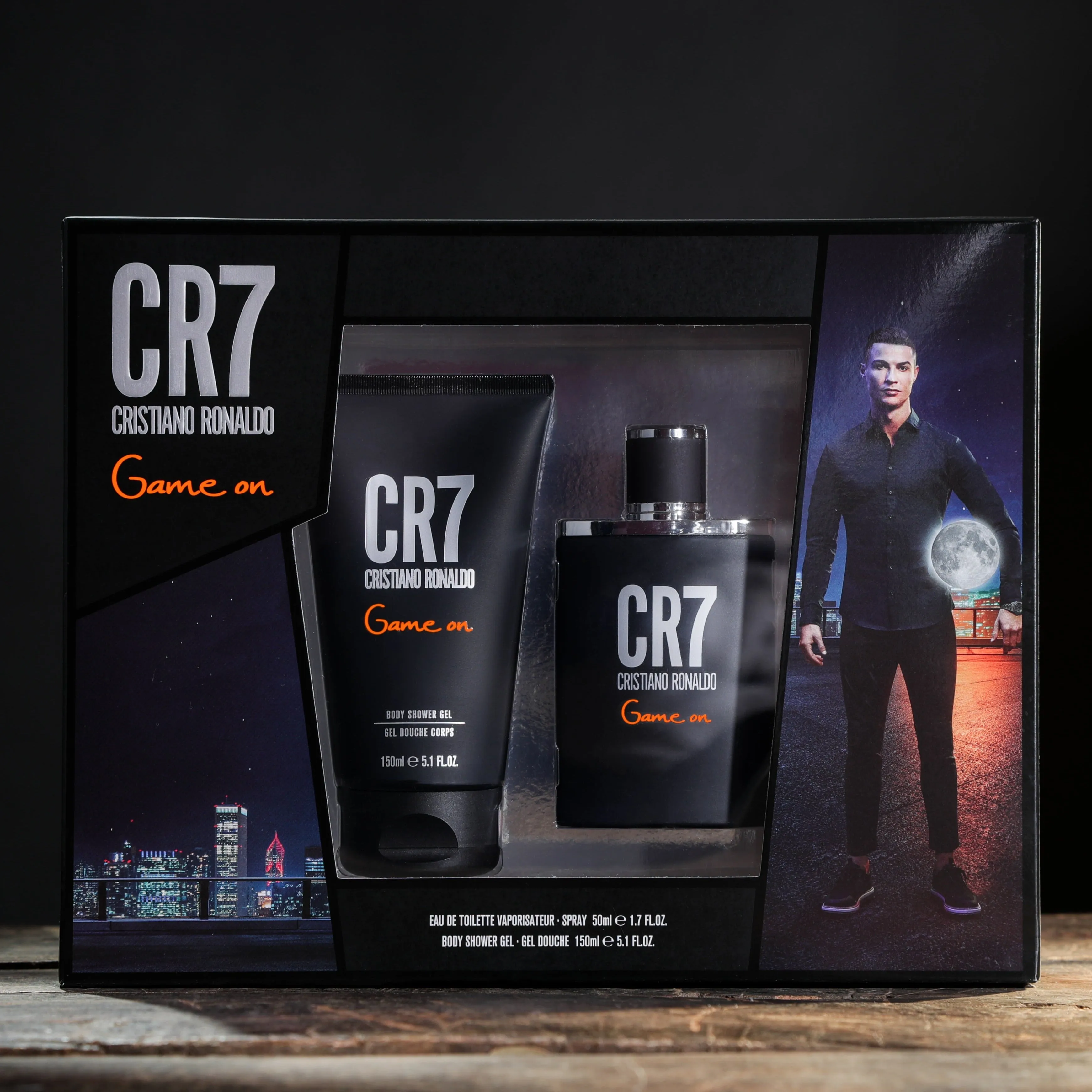 Cristiano Ronaldo for Men - Game On 2 Pc Gift Set 1.7 oz (30ml), 5.1oz Shower Gel