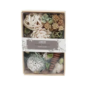 Deco aro Vanilla Fragrance Potpourri in Paper Box - 200 GMS Naturally Dried Mix