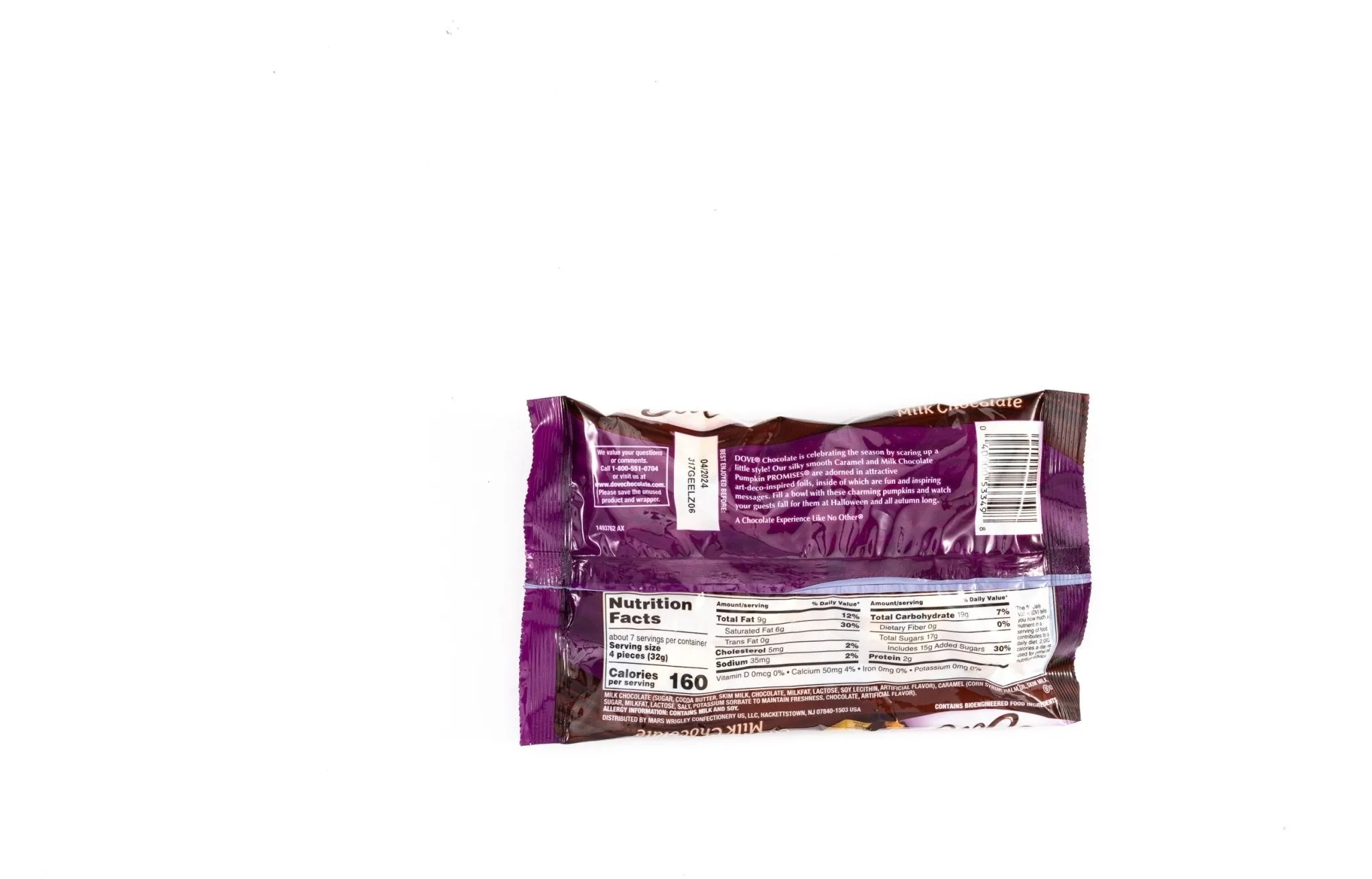 Dove Pumpkin Caramel and Milk Chocolate Candy Bulk Bag (7.04 oz)