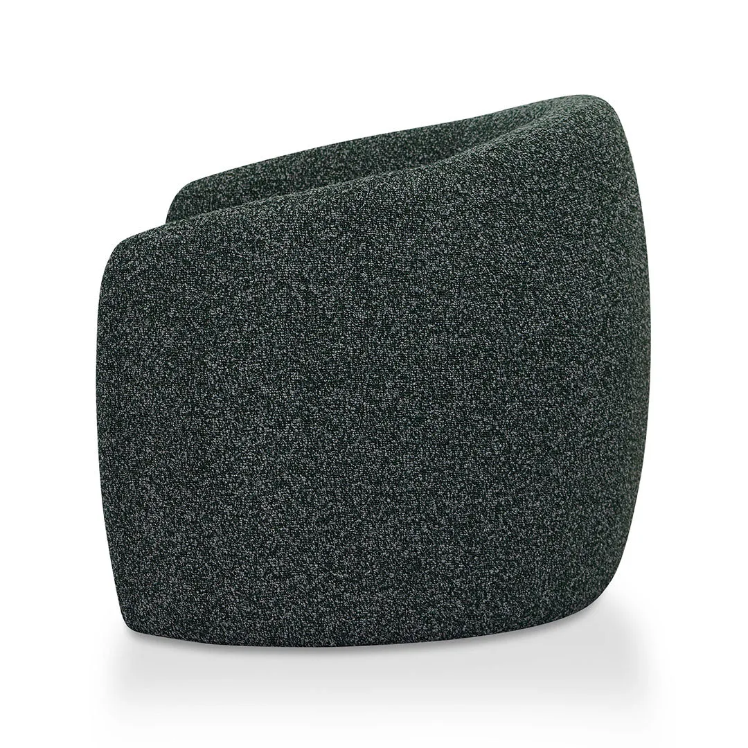 Ferguson Fabric Armchair - Green Boucle