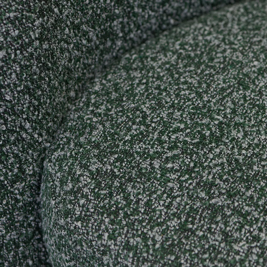 Ferguson Fabric Armchair - Green Boucle