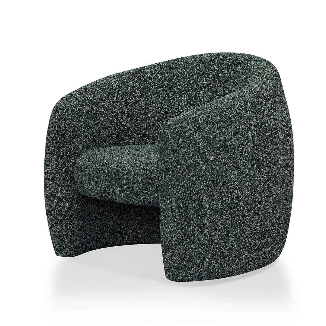 Ferguson Fabric Armchair - Green Boucle