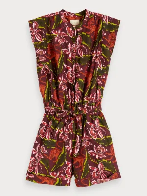 Floral Print Playsuit in Combo C