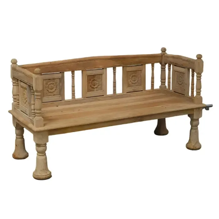 Heritage Heirlooms Solid Wooden Handmade Carved Wooden Sofa Daybed