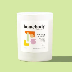 Homebody Candle: Willow   Hemp