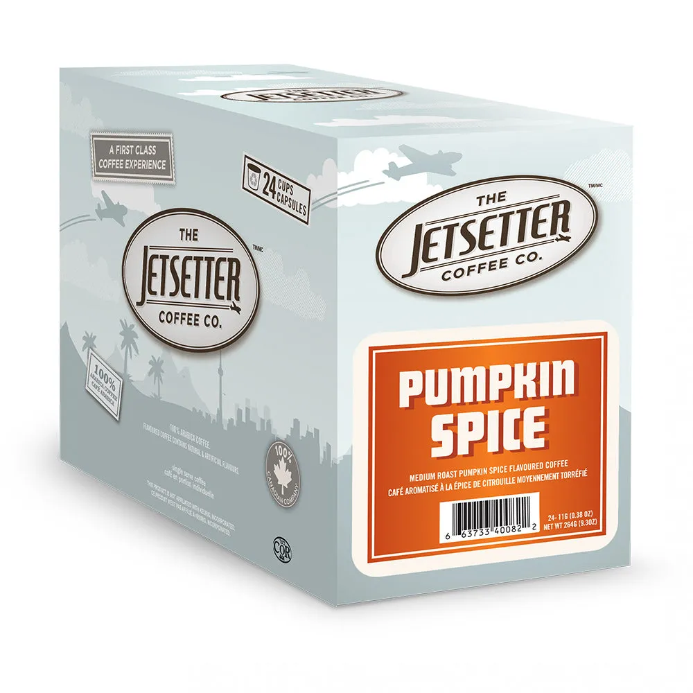 Jetsetter Pumpkin Spice Single Serve Coffee 24 Pack