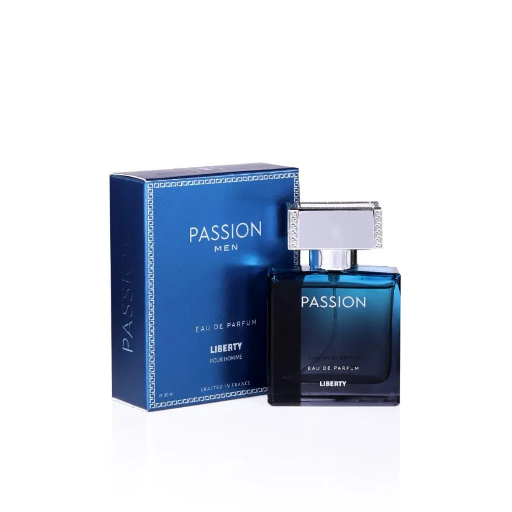 Liberty Luxury Passion Perfume for Men (50ml/1.7Oz), Eau De Parfum (EDP), Crafted in France, Long Lasting Smell, Spicy Notes