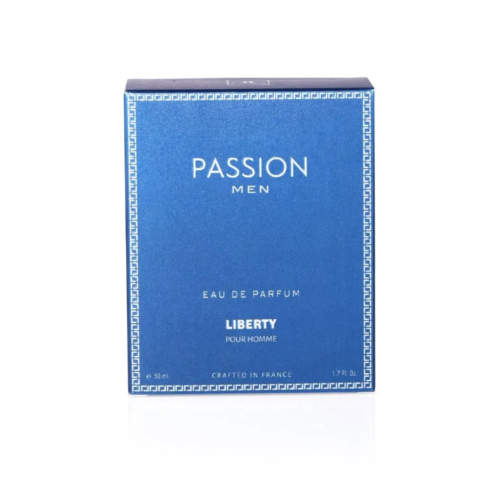 Liberty Luxury Passion Perfume for Men (50ml/1.7Oz), Eau De Parfum (EDP), Crafted in France, Long Lasting Smell, Spicy Notes