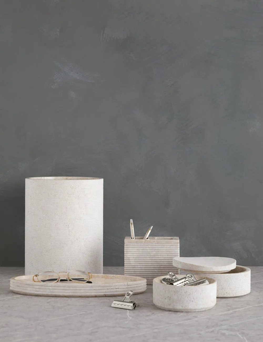 Limestone Bath Accessories by Kassatex