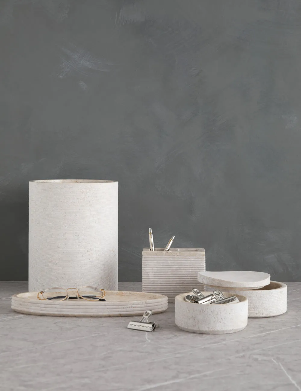 Limestone Bath Accessories by Kassatex