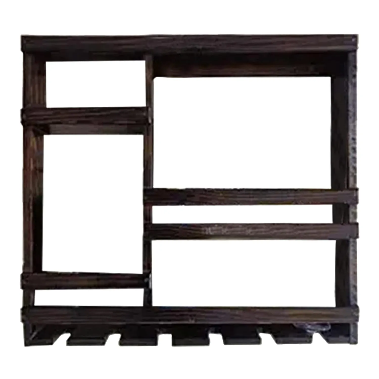 Odejia Furniture Bar Cabinet for Space Wine Glass Holder Extra Large Hold 8 Bottles and 12 Wine Glass