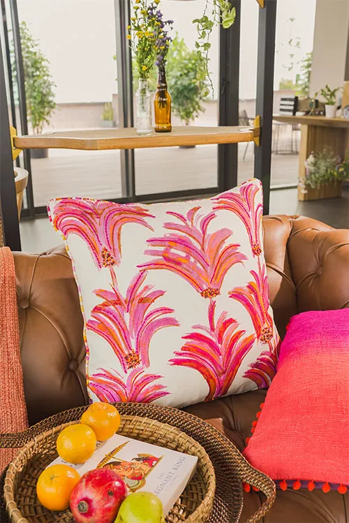 Onset Homes Sprig Cushion Cover-Fuchsia-20X20