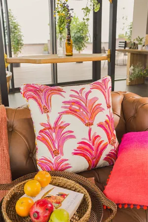 Onset Homes Sprig Cushion Cover-Fuchsia-20X20