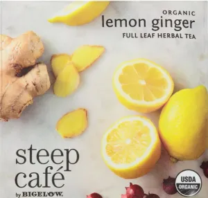 Organic Lemon Ginger Tea (box of 50 teabags)