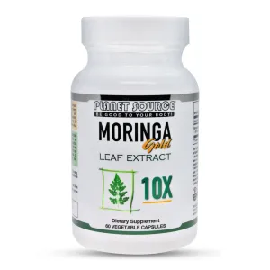 Planet Source Moringa Gold 10X Vegetable Capsules