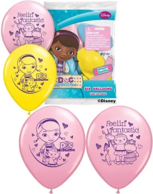 Qualatex - 12" Doc Mcstuffins Latex Balloons (6ct)