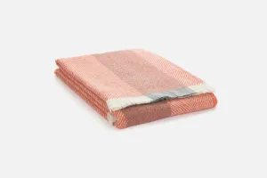 Salmon Corrán Irish Wool Throw Blanket