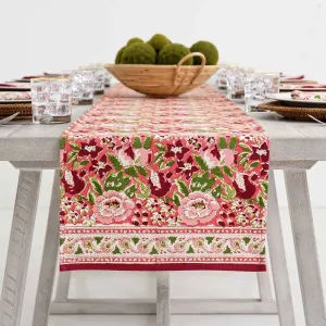 Spice Route Garnet Red Table Runner
