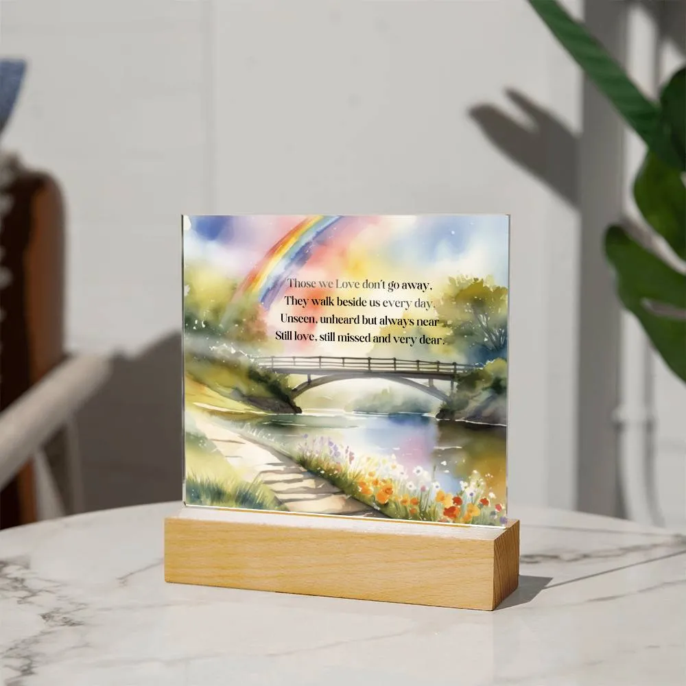 Square Acrylic Plaque - Those We Love