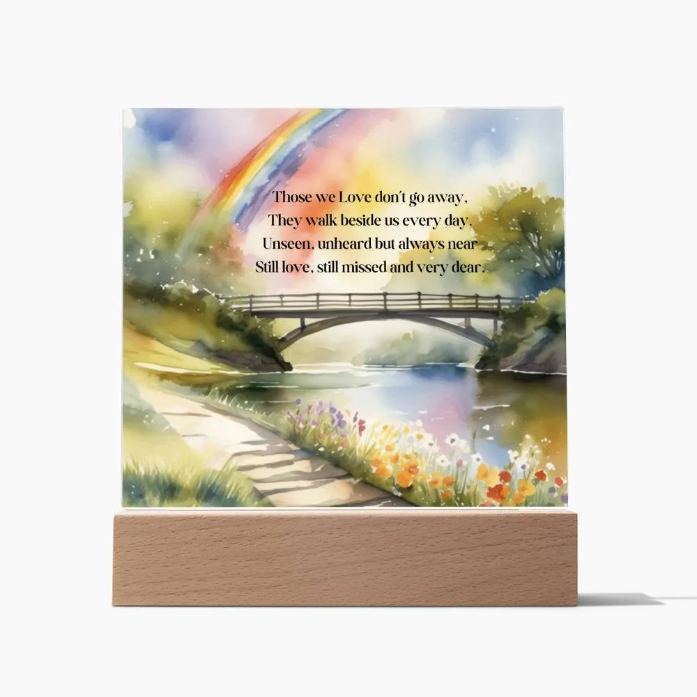 Square Acrylic Plaque - Those We Love