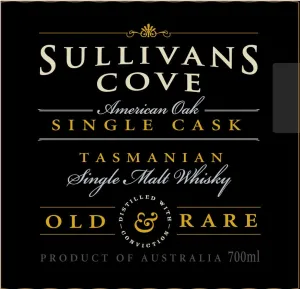 Sullivans Cove American Oak Single Cask Tasmanian Single Malt Whisky 700mL
