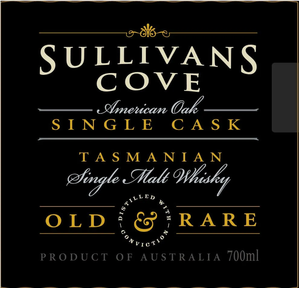 Sullivans Cove American Oak Single Cask Tasmanian Single Malt Whisky 700mL