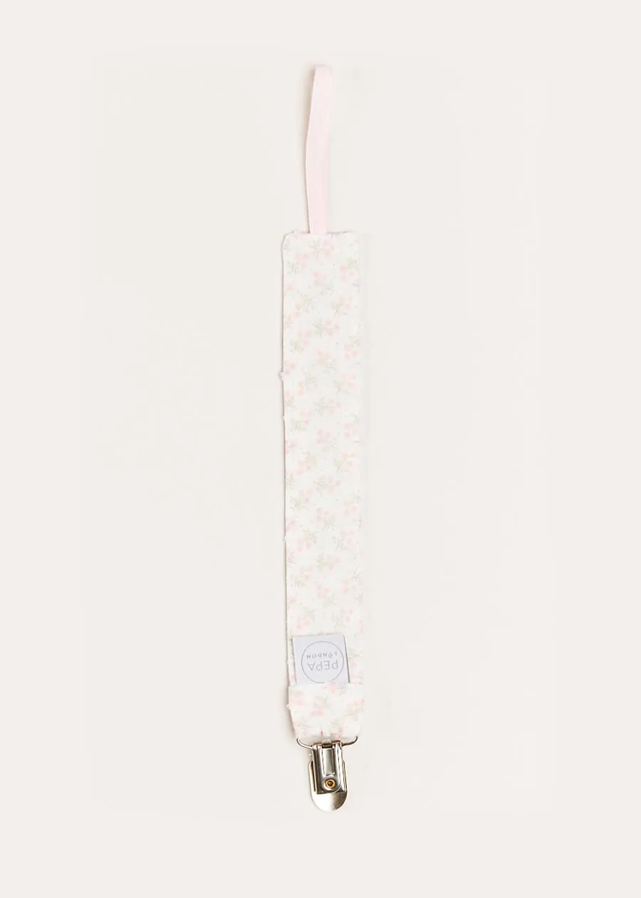 Tilly Floral Print Dummy Clip in Pink