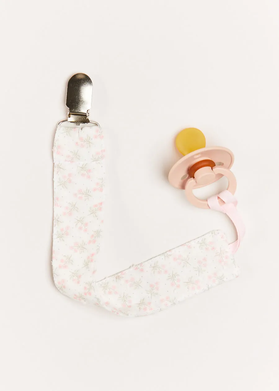 Tilly Floral Print Dummy Clip in Pink