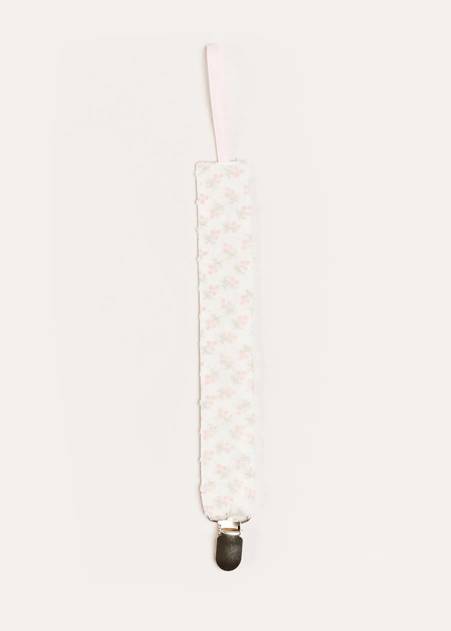 Tilly Floral Print Dummy Clip in Pink