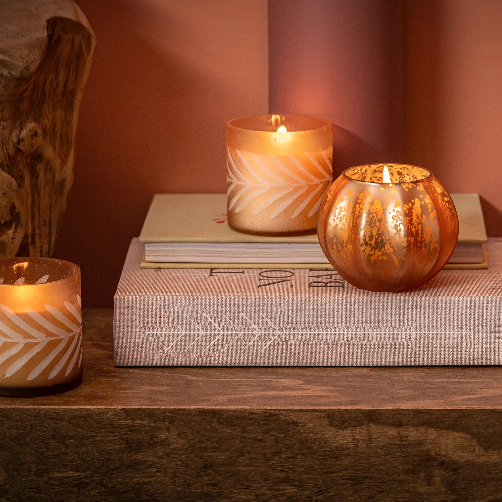 Woodfire Mercury Pumpkin Candle
